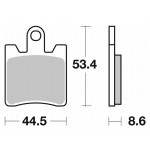 Гальмівні колодки SBS Performance Brake Pads / HHP, Sinter 740HS